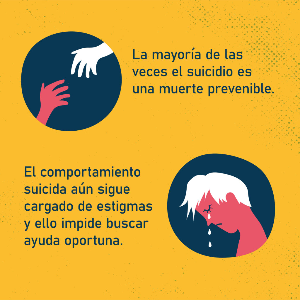 ilustración sobre la prevención del suicidio